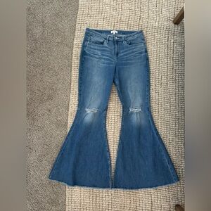 Shyanne Distressed Blue Flare Jeans